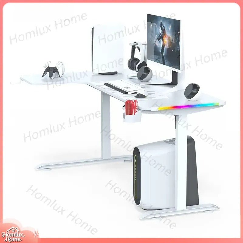 ゲーミングデスク 高さ調節可能 ロングワークステーション コ - Desk Setup L Shaped のレビューと価格