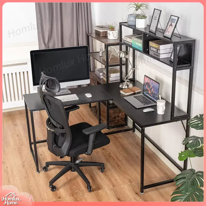 ヘビーデューティーゲーミングデスク RGB照明付き 自宅オフ - Desk Setup L Shaped のレビューと価格