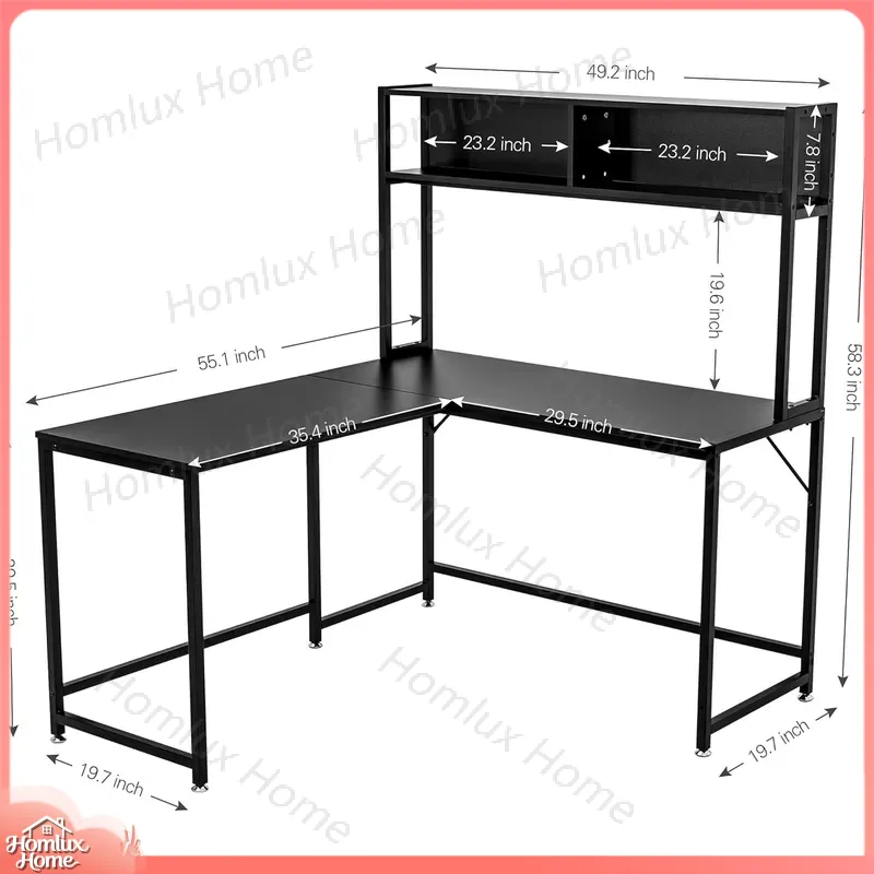 ヘビーデューティーゲーミングデスク RGB照明付き 自宅オフ - Desk Setup L Shaped のレビューと価格