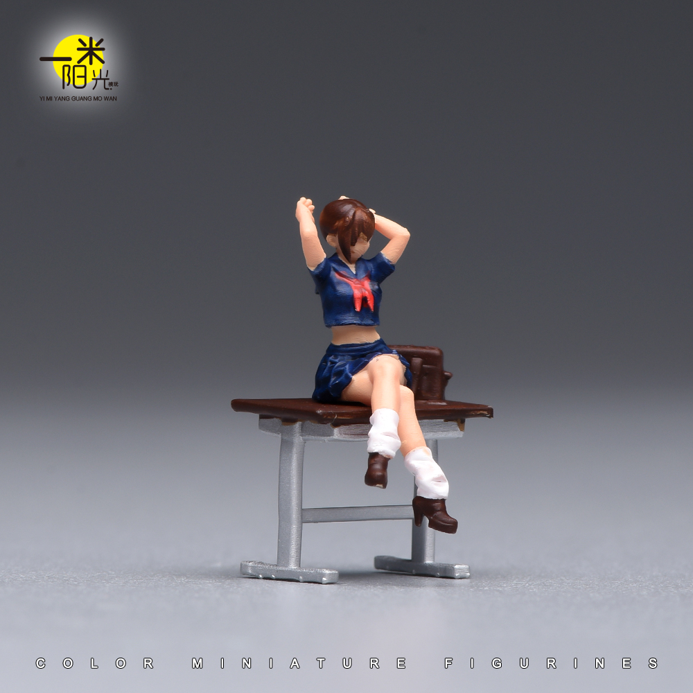 塗装済みミニチュア 1/87 1/64 日本の学生机、美しい - Desk Setup With Tv のレビューと価格