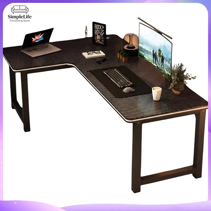 コーナーゲーミングデスク、収納棚付きパソコンデスク、PCセッ - Desk Setup L Shaped のレビューと価格