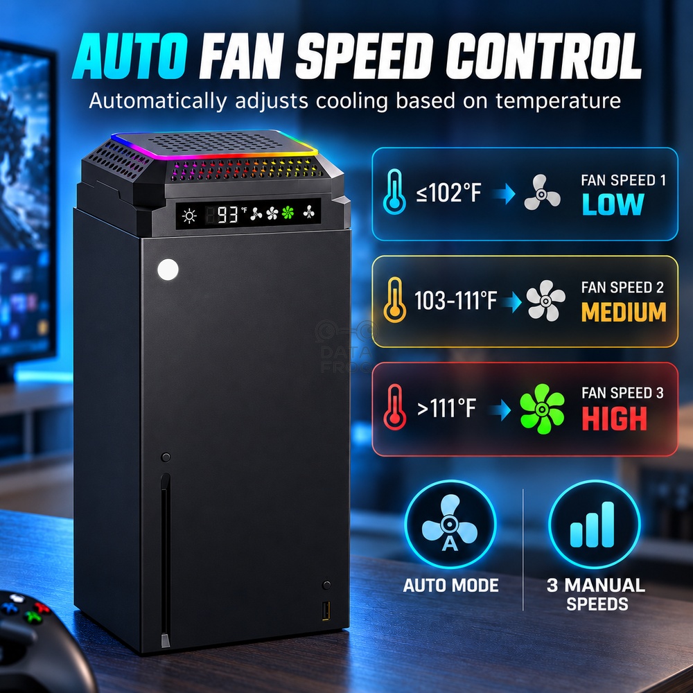 DATA FROG Xbox Series X本体用自動冷却 - Desk Setup Xbox のレビューと価格
