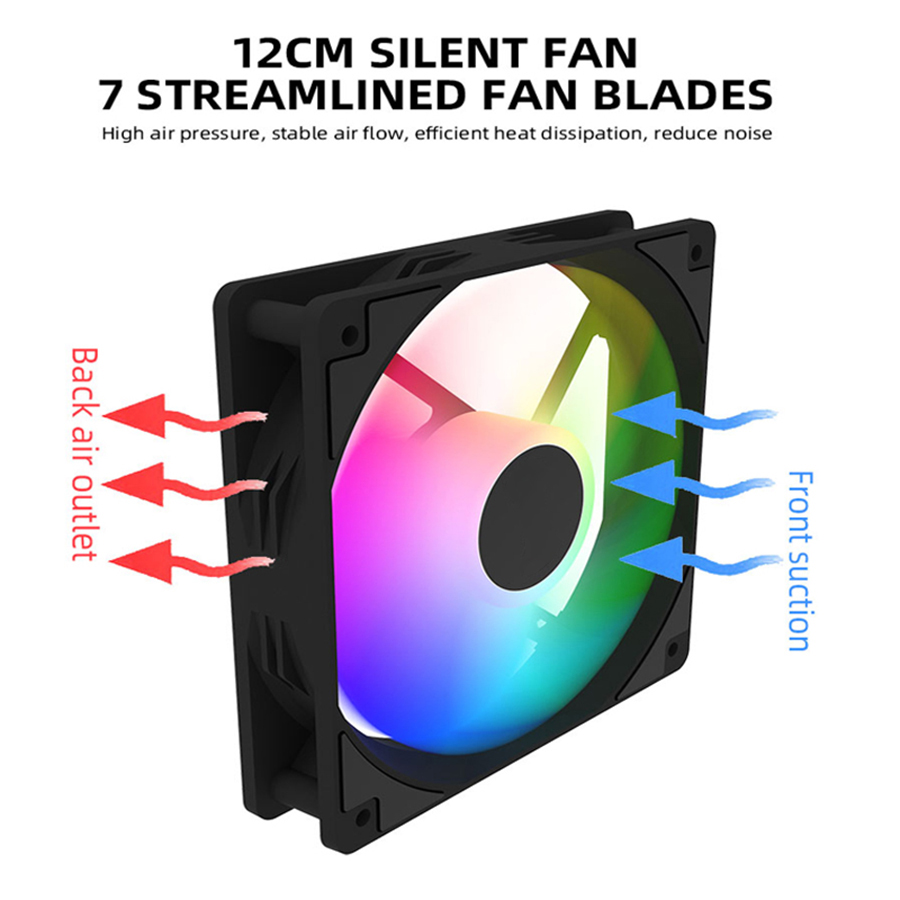 120 ミリメートル PC ケースファン 12V RGB 循 - Desk Setup Lamp のレビューと価格