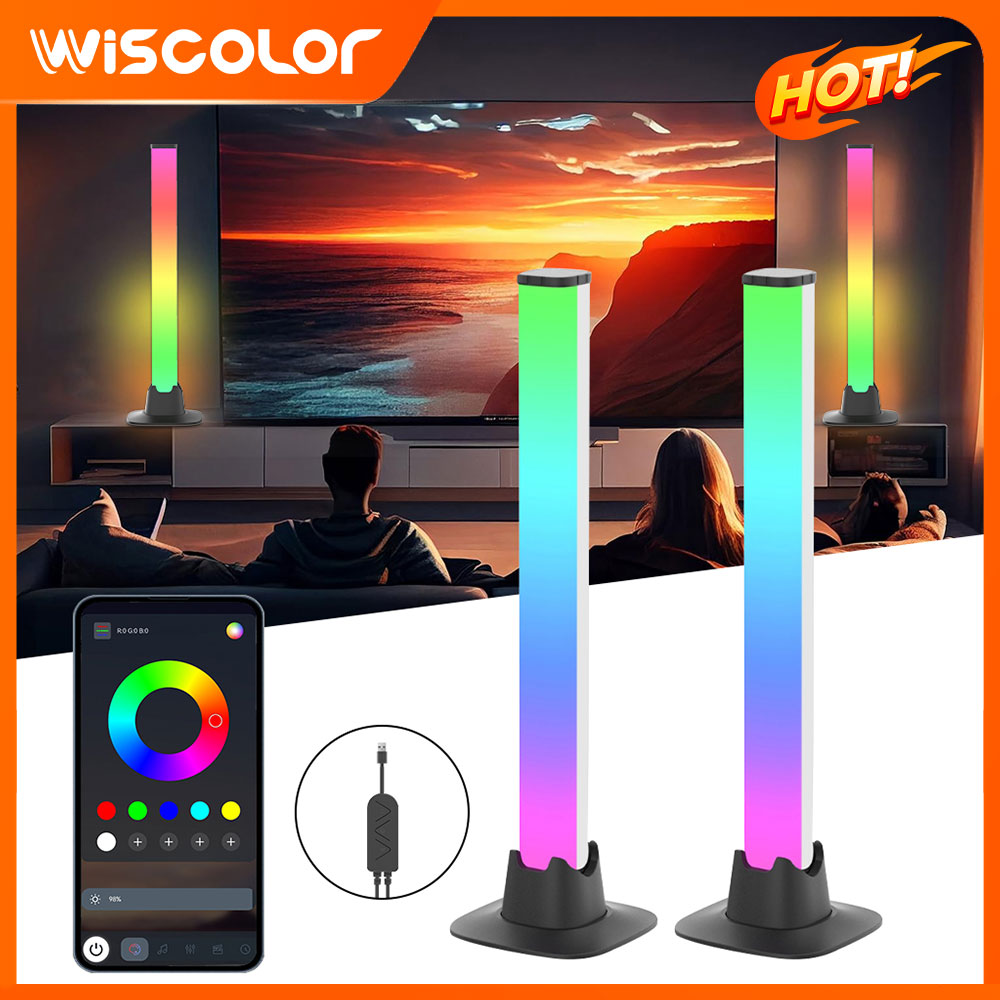テレビの背面に取り付けるスマートRGB LEDライトバー。間 - Desk Setup With Tv のレビューと価格