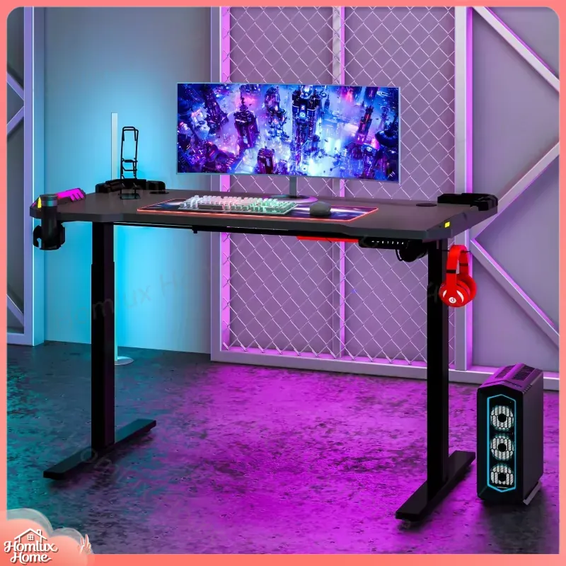 カスタマイズ可能なRGB LEDデスクランプ、寝室やPCゲー - Desk Setup L Shaped のレビューと価格