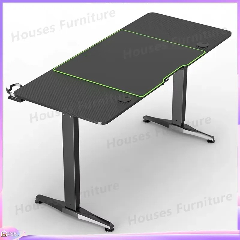 大型ゲーミングコンピューターデスク RGB LEDライト付き - Desk Setup L Shaped のレビューと価格
